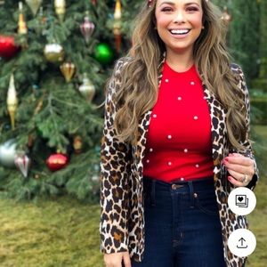 NWT J Crew Parke Blazer Leopard Stretch Corduroy 🐆